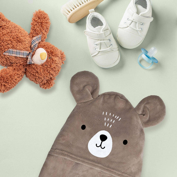 Coperta con Cappuccio Standard Bear Brown - Amo La Casa Shop