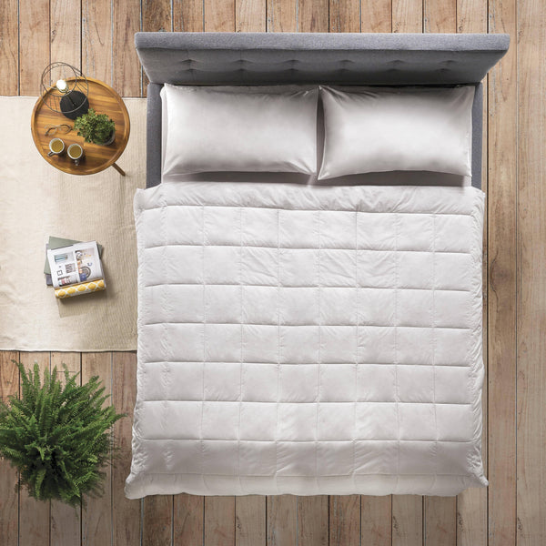 Piumino Anallergico Top Sistema Letto Singolo 150x200 Tinta Unita White - Amo La Casa Shop