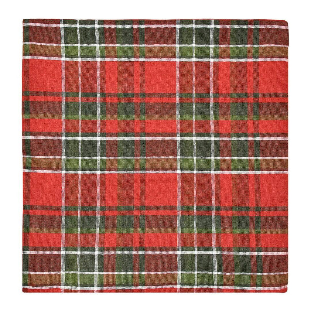 Tovaglia Tinta in Filo Cinnamon 140x180 Tartan Shiny Red - Amo La Casa Shop