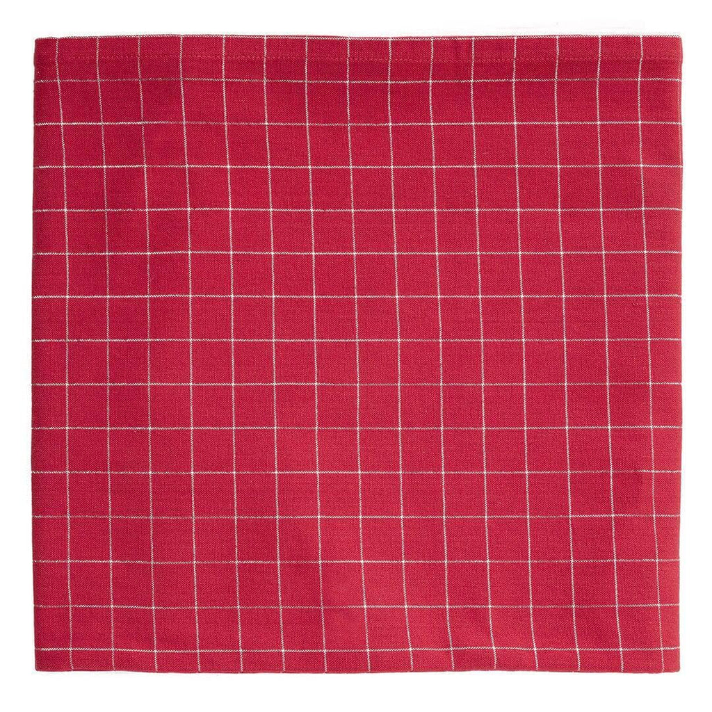 Tovaglia Tinta in Filo Ginger 140x180 Check Claus Red - Amo La Casa Shop