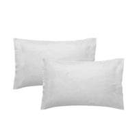 Coppia Federe in Cotone 50x80 Tinta Unita Bianco - Amo La Casa Shop