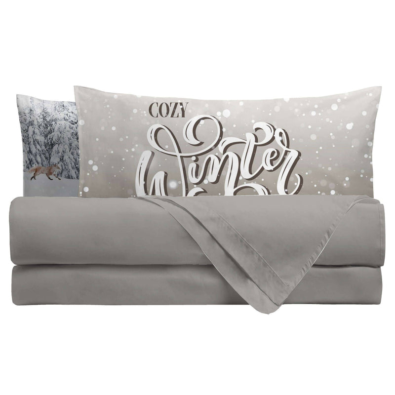 Completo Letto Digitale Piazza E Mezza Cozy Winter Multicolor - Amo La Casa Shop