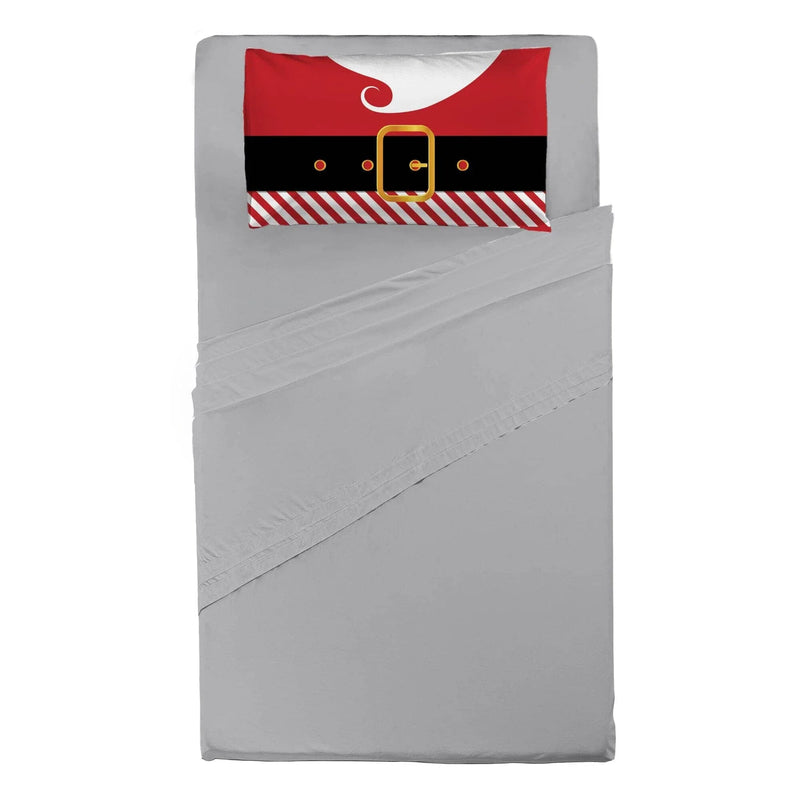 Completo Letto Digitale Piazza e Mezza Happy Santa Claus Rosso - Amo La Casa Shop