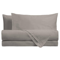 Completo Letto Matrimoniale in Cotone - Tinta Unita Taupe - Amo La Casa Shop