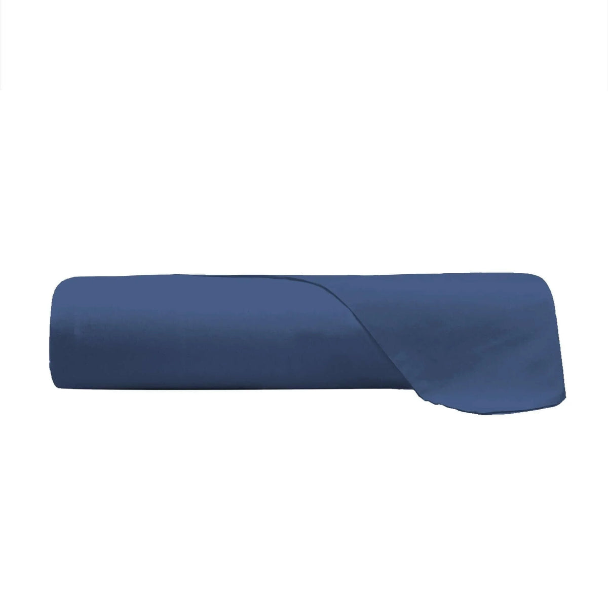 Lenzuolo Piano Matrimoniale in Cotone Tinta Unita Blu - Amo La Casa Shop
