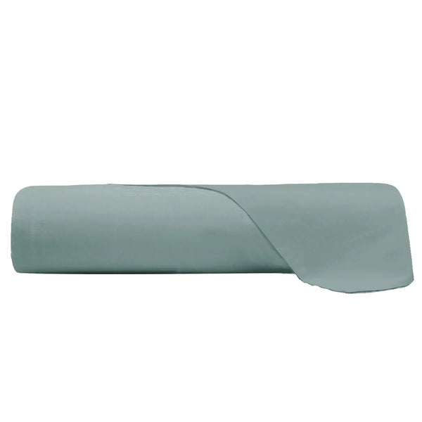 Lenzuolo Piano Singolo in Cotone Tinta Unita Verde Salvia - Amo La Casa Shop
