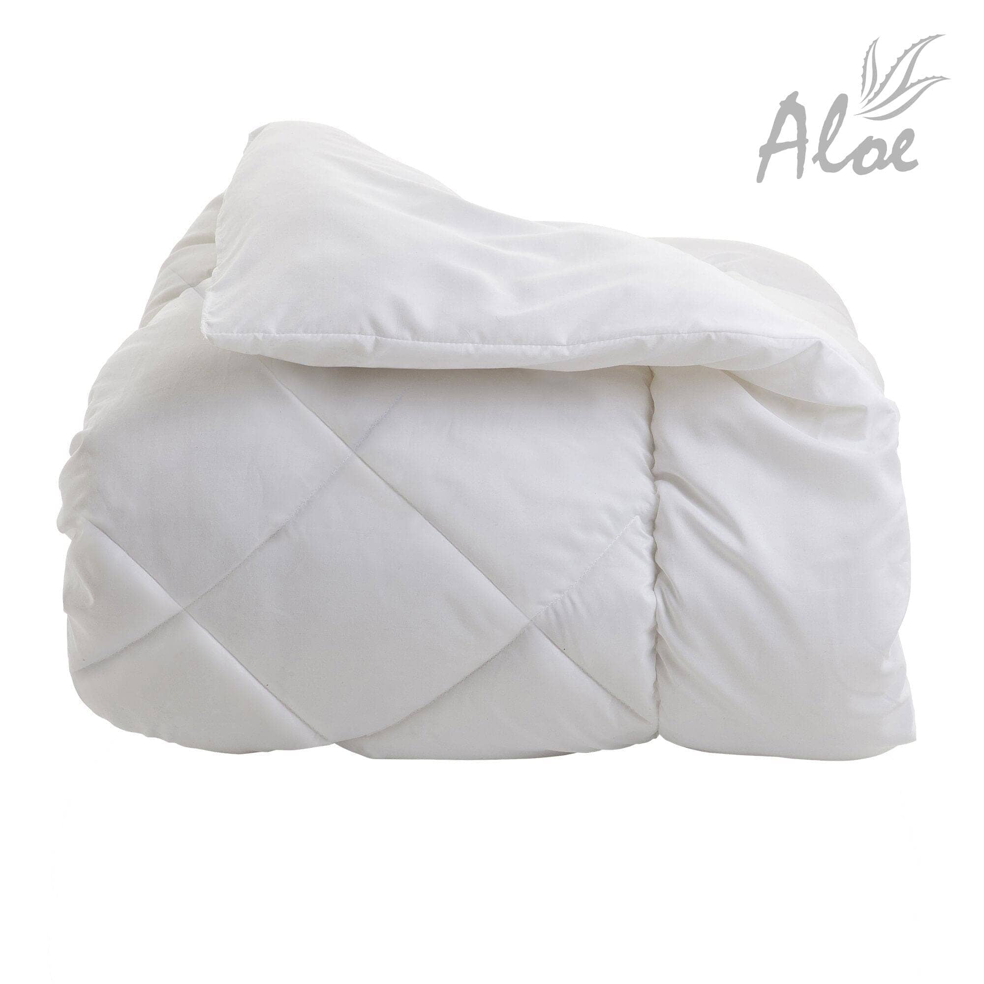 Piumino Aloe Vera Piazza e Mezza 200x220 Bianco Amo La Casa Shop