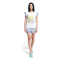 Pigiama Corto Amalfi Coast Donna Annina Purple - Amo La Casa Shop