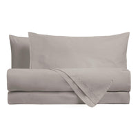 Completo Letto Singolo in Cotone Atelier Fragrance Tinta Unita Ash Grey