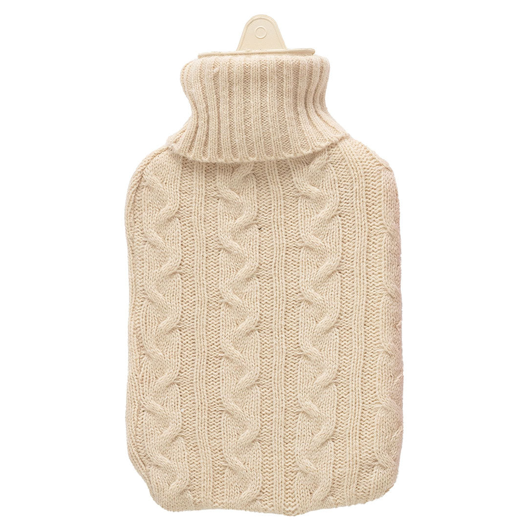 Borsa Acqua Calda Tricot Classy Holly Standard Tinta Unita Cream
