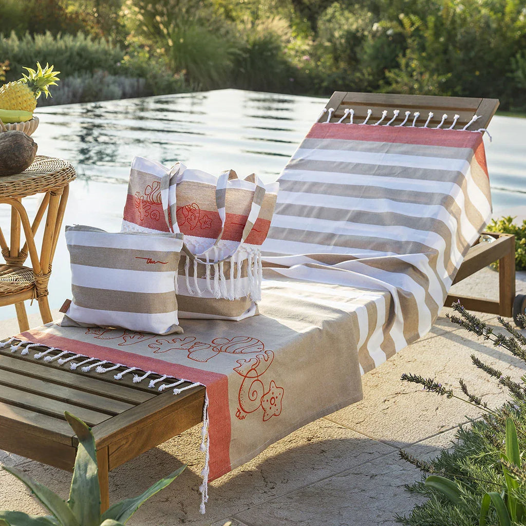 THUN® Set Borsa, Pochette e Asciugamano One Size Beige - Amo La Casa Shop