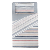 Happidea Completo Letto in Cotone con Stampa Piazza e Mezza Byron Blue