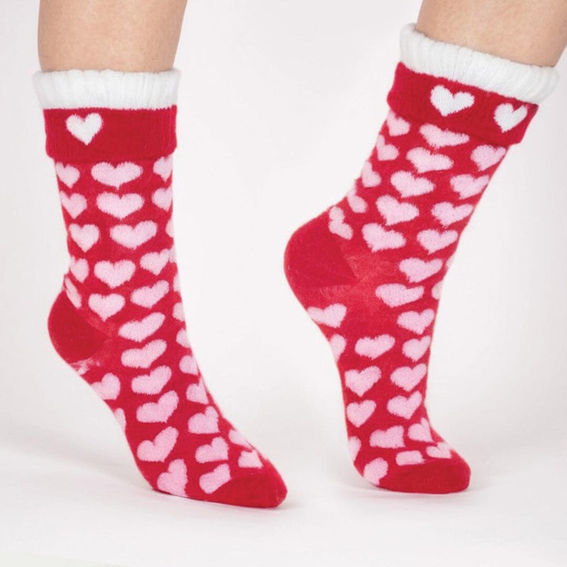 Calzini da Donna Fluffy Cuore 36/41 One Size - Amo La Casa Shop