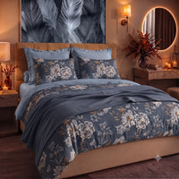 Parure Copripiumino Matrimoniale in Cotone con Stampa - Fantasia Dream Me Julienne Blue