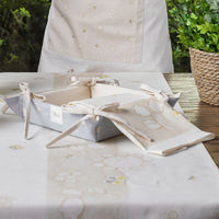 THUN® Set Presina, Strofinaccio e Grembiule con Cestino Elegance Beige - Amo La Casa Shop