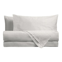 Completo Letto Singolo Softy Yarn con Stampa - Fantasia Chevron Beige