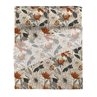 Completo Letto Matrimoniale Softy Yarn con Stampa - Fantasia Colette Beige