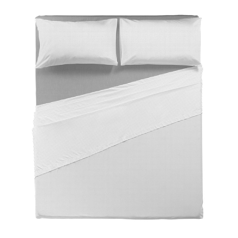 Completo Letto Matrimoniale in Flanella - Fantasia Aria Jassen Black - Amo La Casa Shop