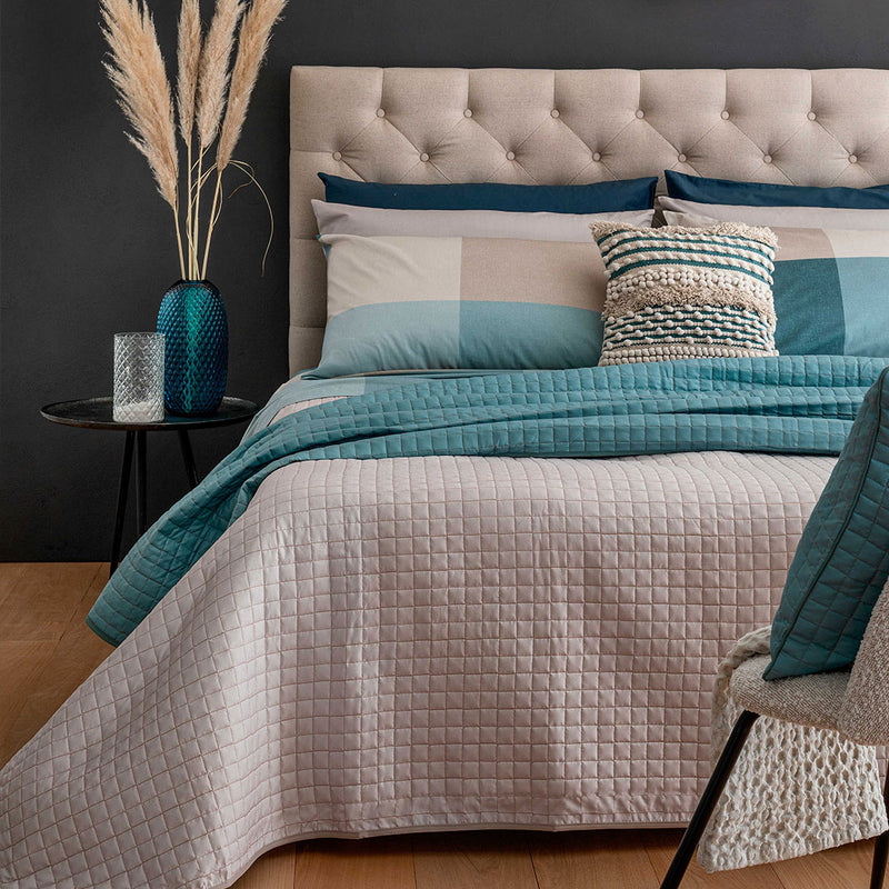 Completo Letto Singolo Atelier in Puro Cotone con stampa - Fantasia Kylian Ottanio