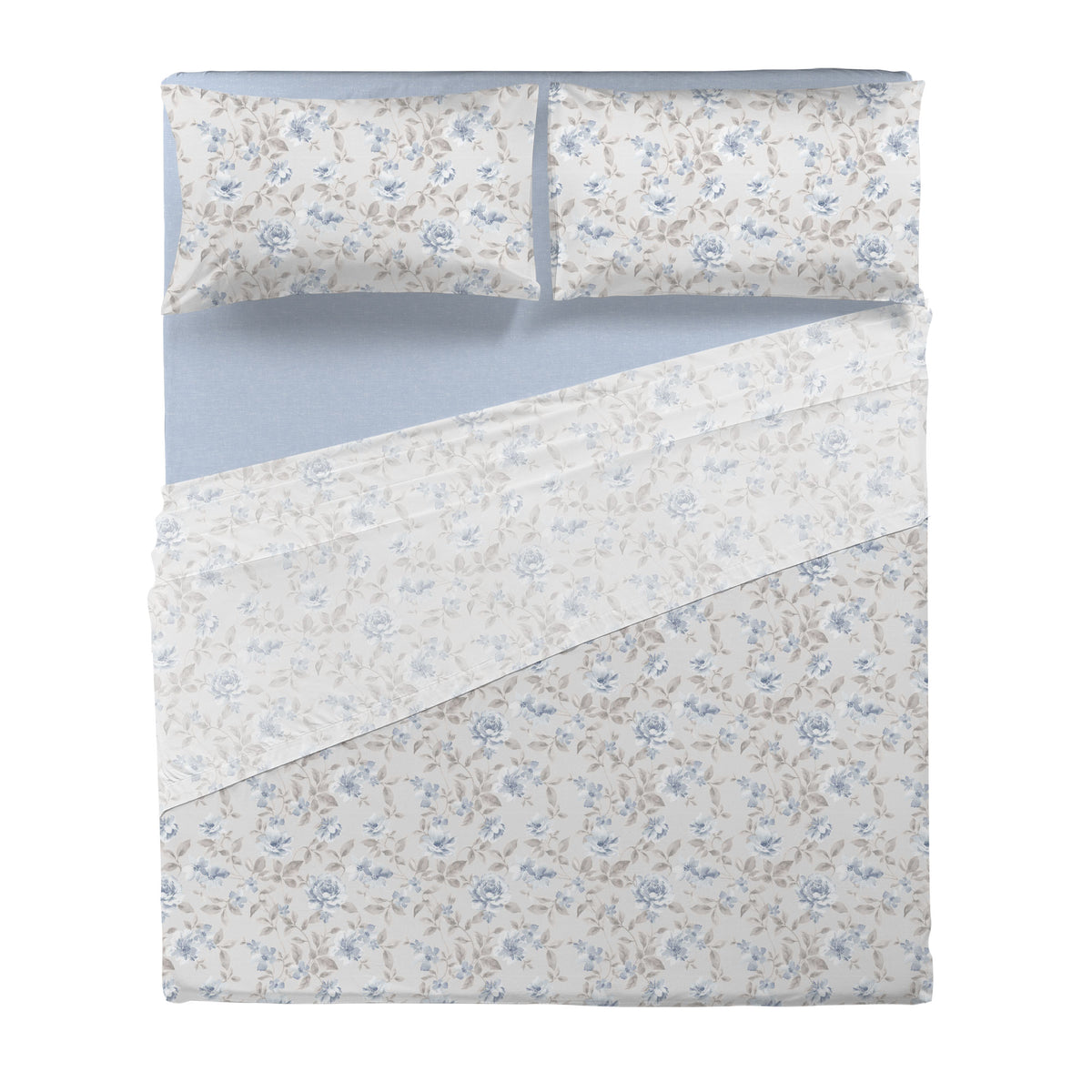 Completo Letto Matrimoniale Basic Amanda Blue