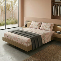 Completo Letto Matrimoniale con Stampa Atelier - Fantasia Blair Pink