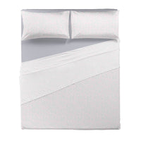 Completo Letto Matrimoniale in Cotone con Stampa - Fantasia Cornelia Pink
