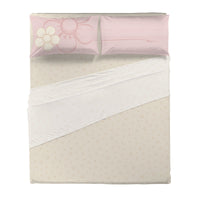 THUN® Completo Letto Matrimoniale in Cotone Iconic Elegance Daisy Pink - Amo La Casa Shop