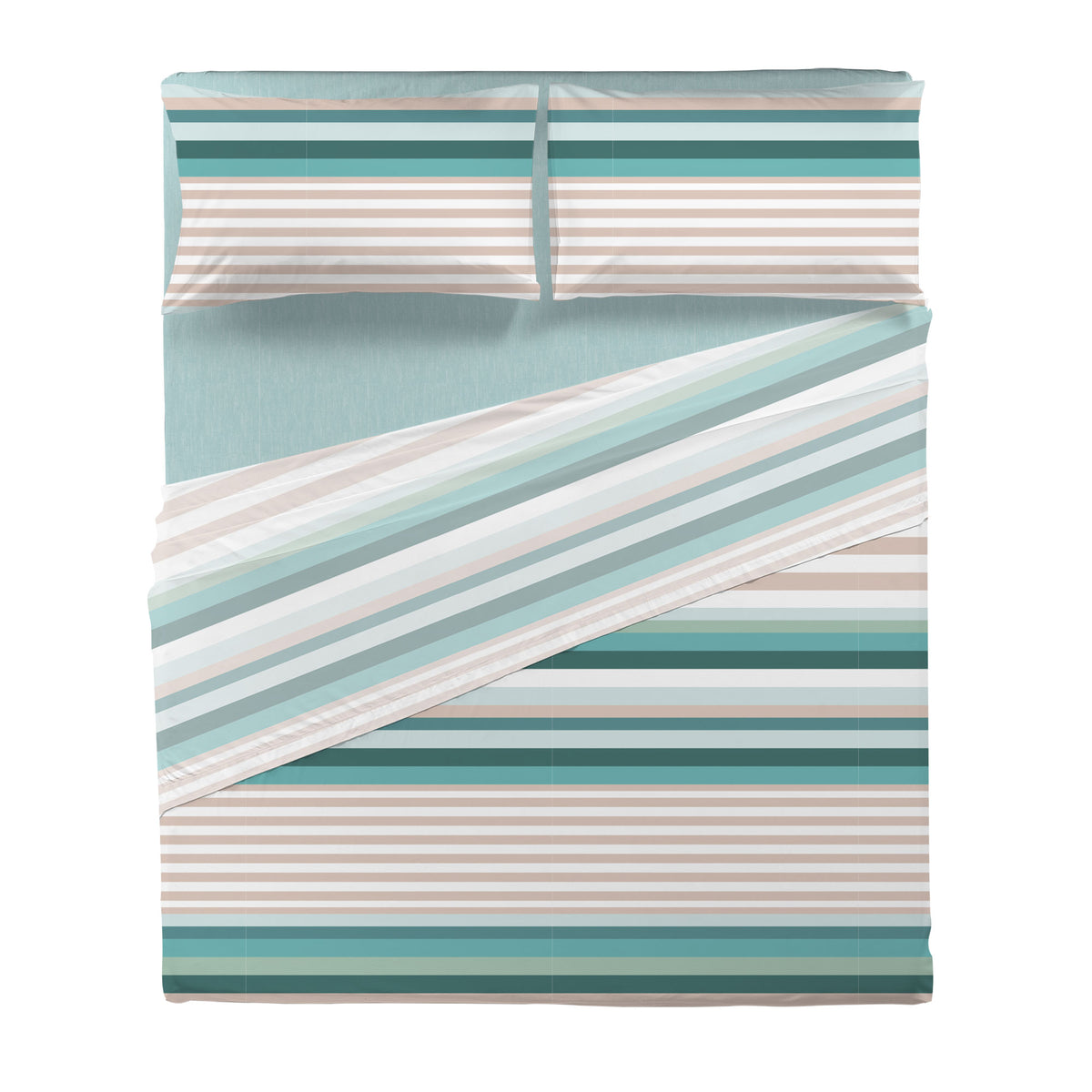 Completo Letto Matrimoniale Basic Daniel Aqua - Amo La Casa Shop