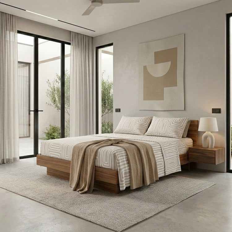 Andency - Set di biancheria da letto matrimoniale queen size