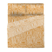 Completo Letto Matrimoniale in Cotone con Stampa Danjel Rust