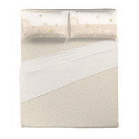 THUN® Completo Letto Matrimoniale in Cotone Elegance Beige - Amo La Casa Shop