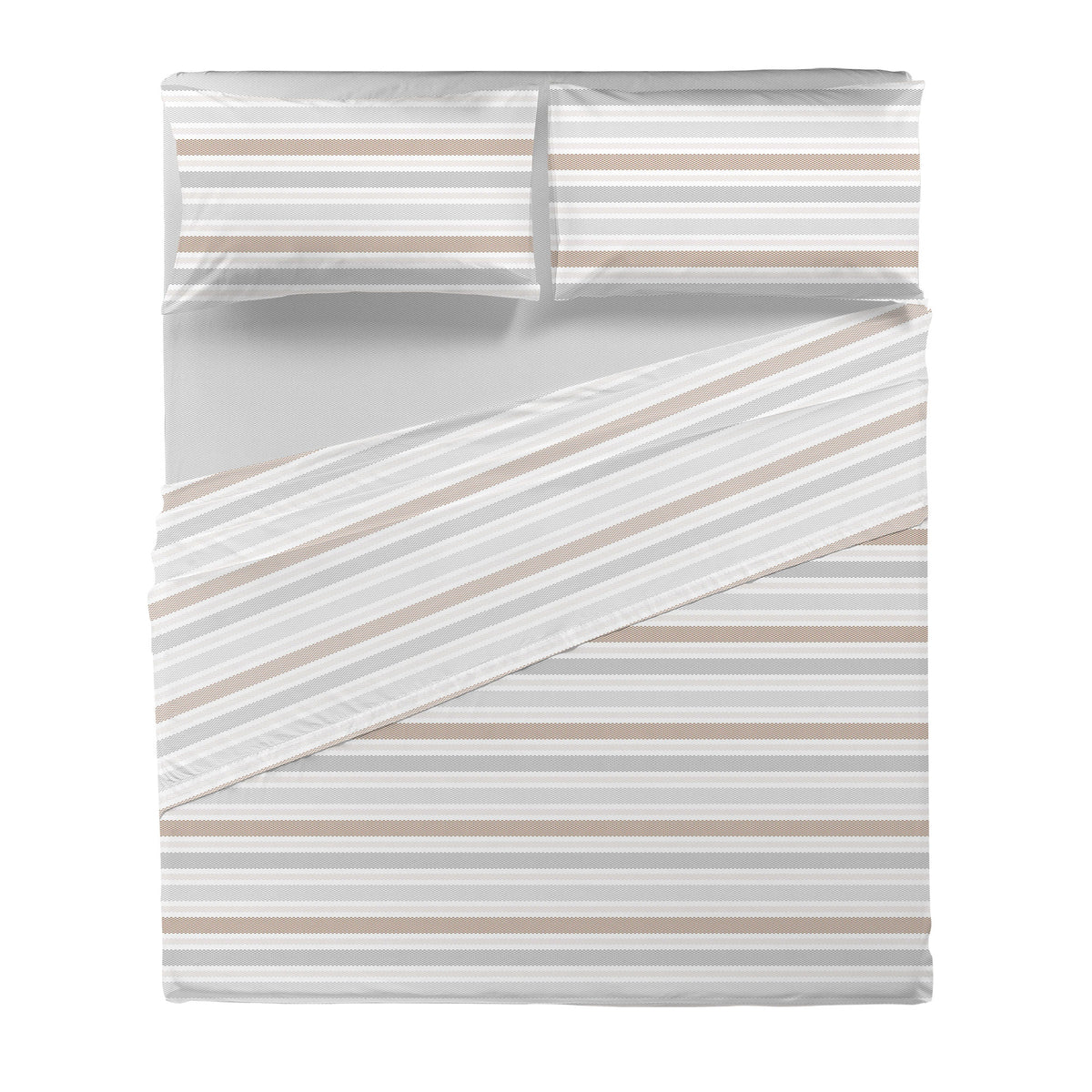 Completo Letto Matrimoniale Basic Girolamo Greige