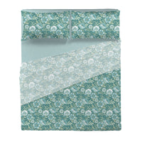 Completo Letto Matrimoniale Basic Irene Teal - Amo La Casa Shop
