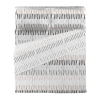 Completo Letto Matrimoniale in Cotone con Stampa Niord Grey