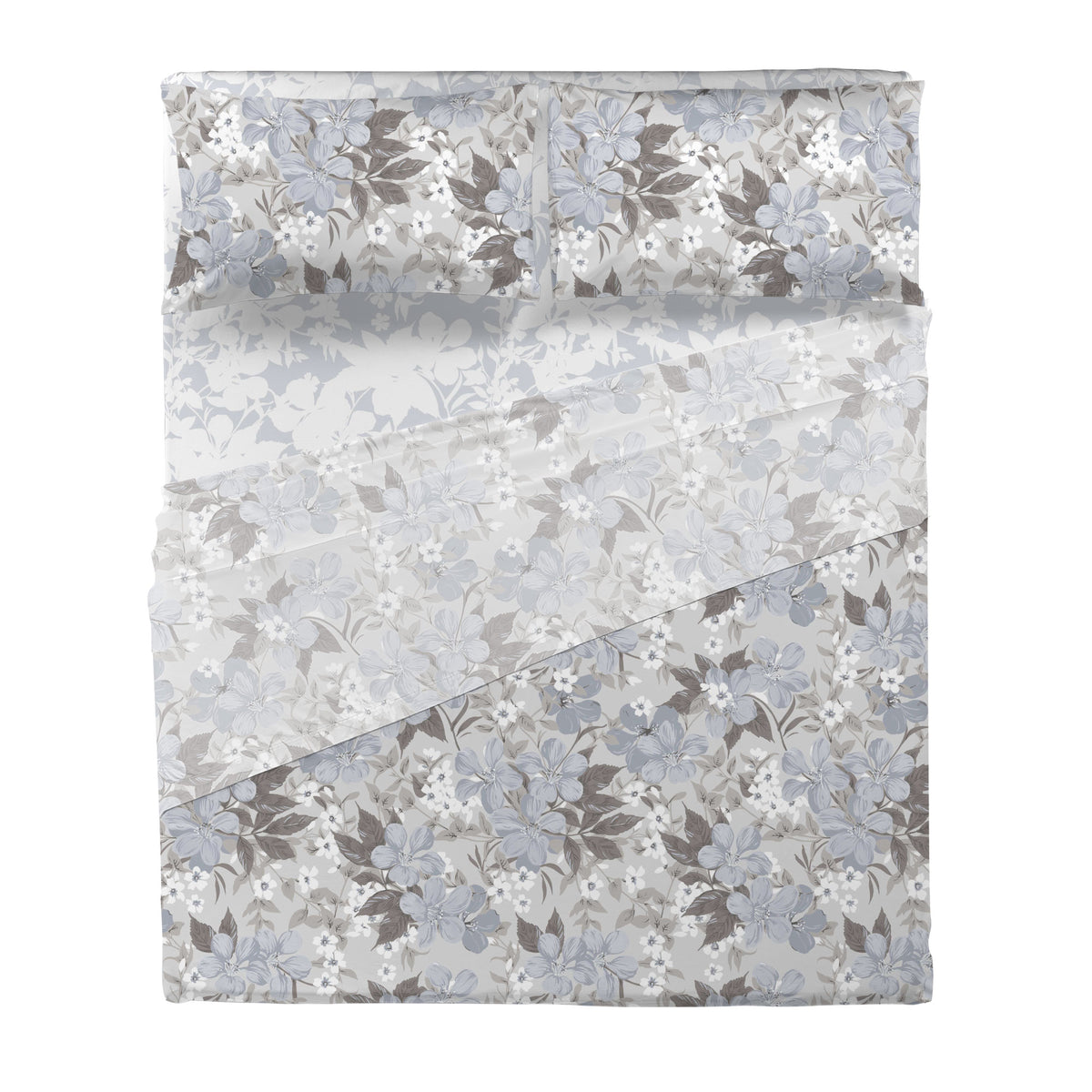 Completo Letto Matrimoniale Basic Phoebe Light Blue