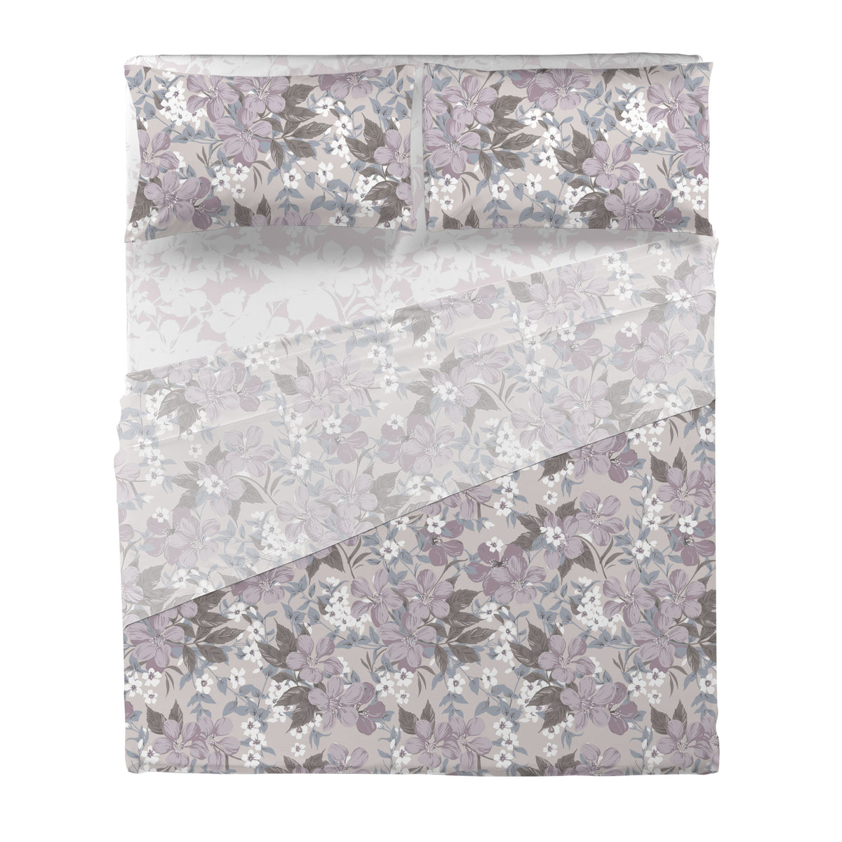 Completo Letto Matrimoniale Basic Phoebe Lilac