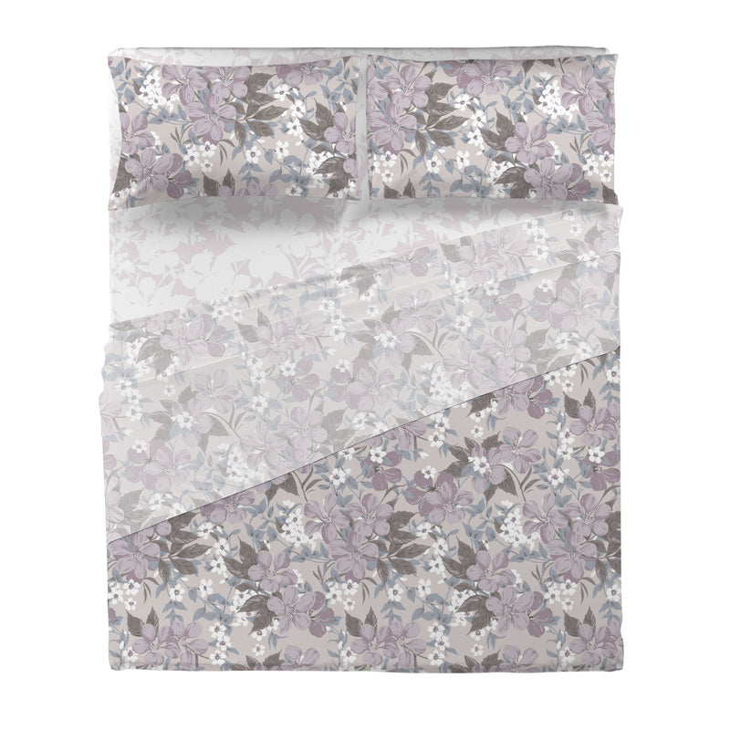 Completo Letto Matrimoniale Basic Phoebe Lilac