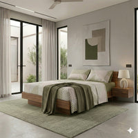 Completo Letto Matrimoniale con Stampa Atelier - Fantasia Ramsey Green