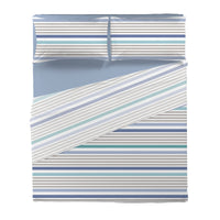 Completo Letto Matrimoniale in Cotone con Stampa - Fantasia Romeo Blue