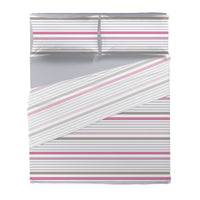 Completo Letto Matrimoniale in Cotone con Stampa - Fantasia Romeo Pink