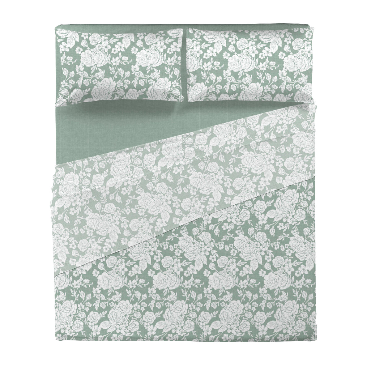 Completo Letto Matrimoniale Basic Syrah Green