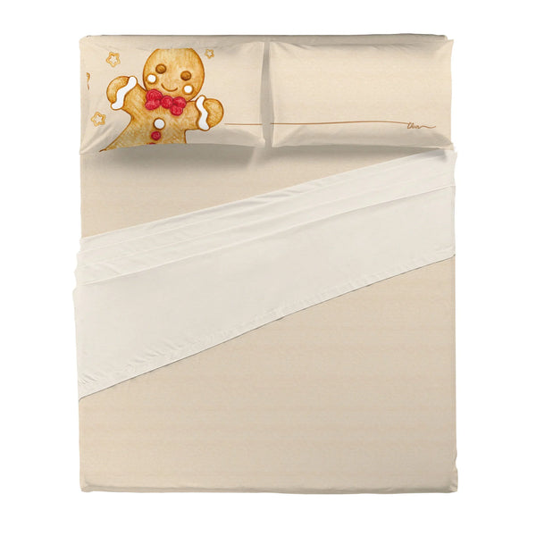 THUN® Completo Letto Matrimoniale - Fantasia Thunland Gingerbread Beige - Amo La Casa Shop