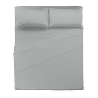 Happidea Completo Letto Matrimoniale in Cotone Tinta Unita Pearl