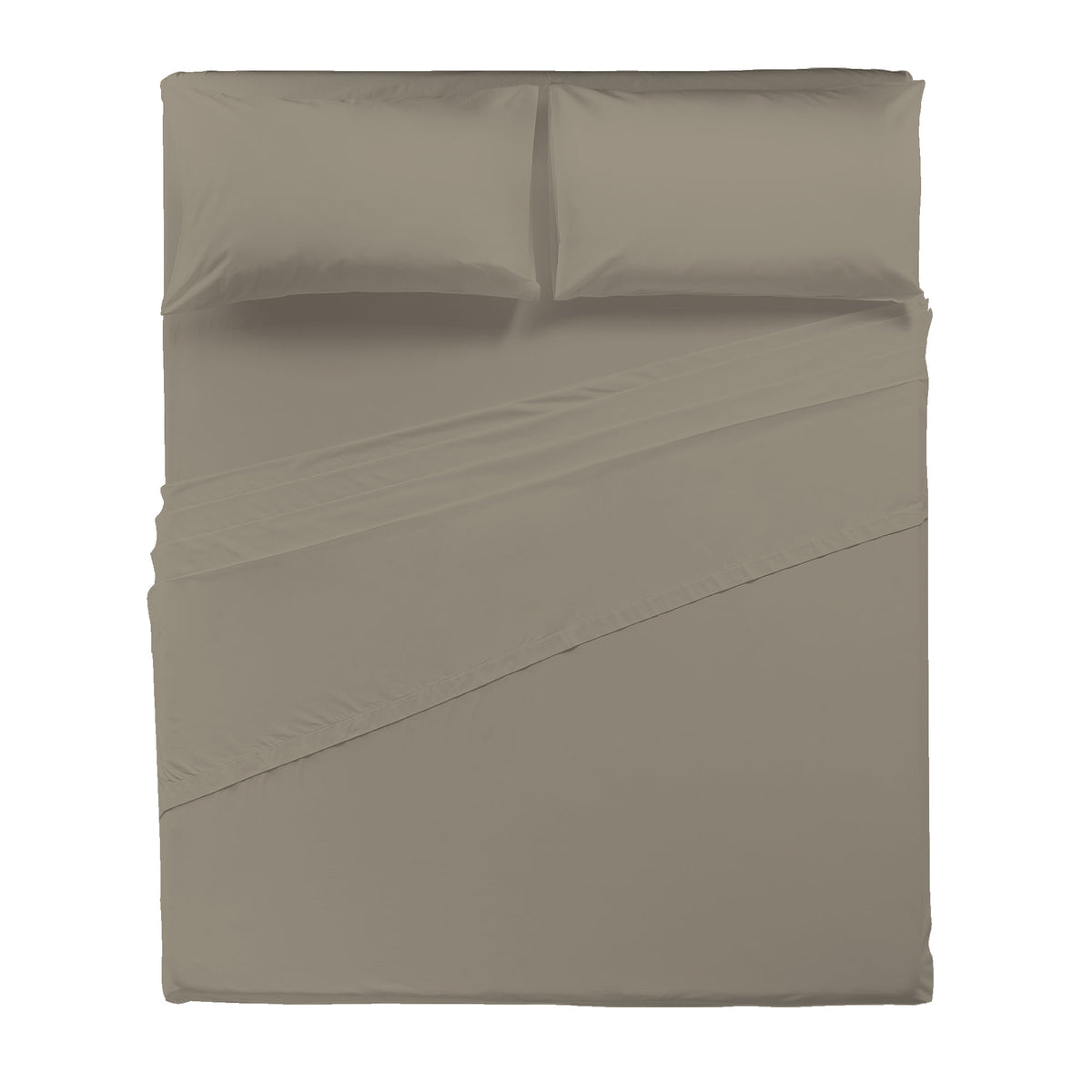Di Maestro Completo Letto Percalle 200  Matrimoniale Tinta Unita Birch