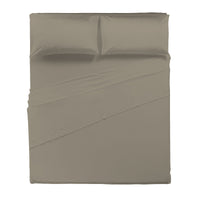 Di Maestro Completo Letto Percalle 200  Matrimoniale Tinta Unita Birch
