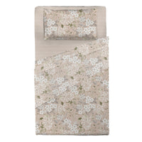 Completo Letto Piazza e Mezza con Stampa Atelier - Fantasia Blair Beige