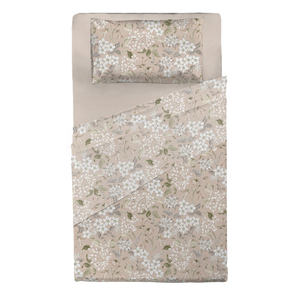 Completo Letto Piazza e Mezza con Stampa Atelier - Fantasia Blair Beige
