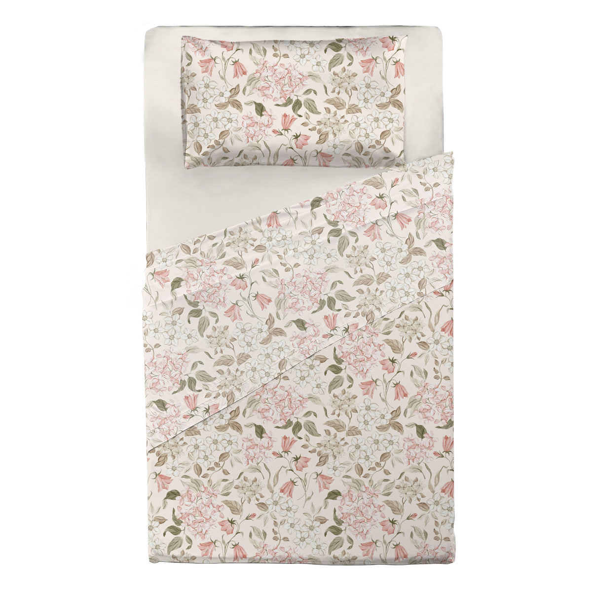 Completo Letto Piazza e Mezza con Stampa Atelier - Fantasia Blair Cream