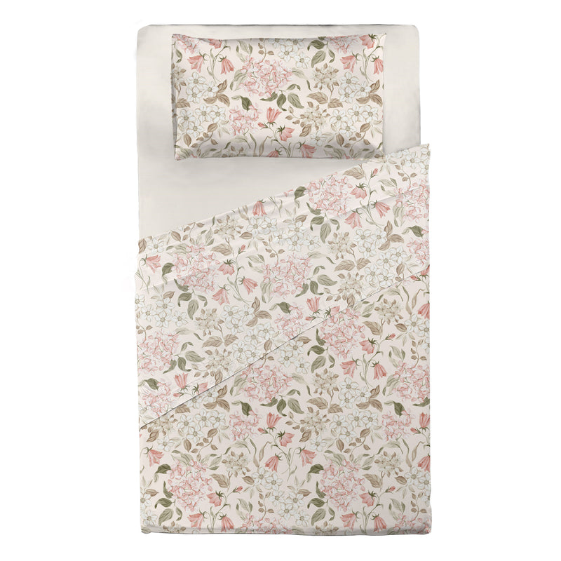 Completo Letto Piazza e Mezza con Stampa Atelier - Fantasia Blair Cream