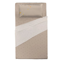 THUN® Completo Letto Piazza e Mezza in Cotone Country Flowers Beige - Amo La Casa Shop